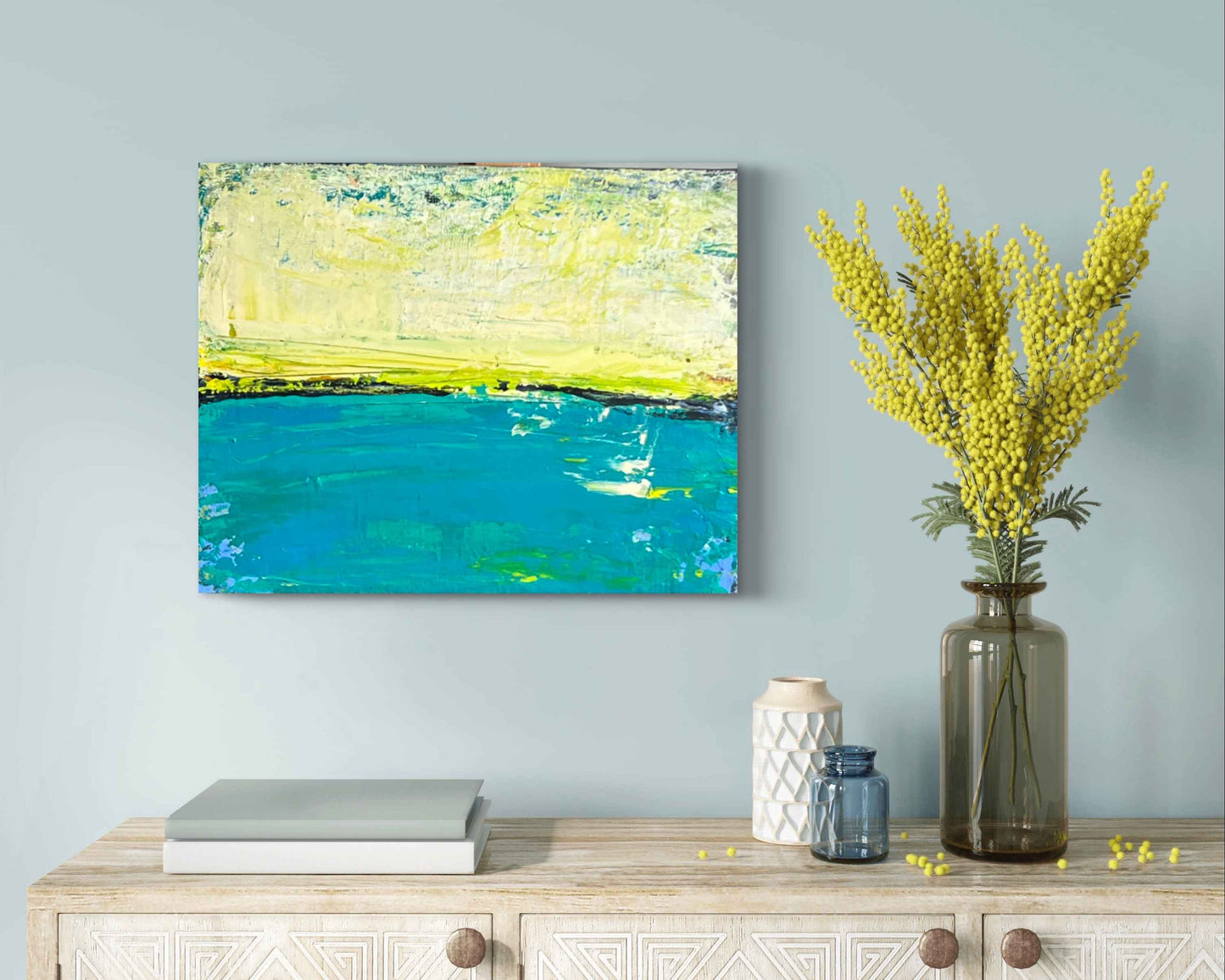 The glow of something bright - 14x18"