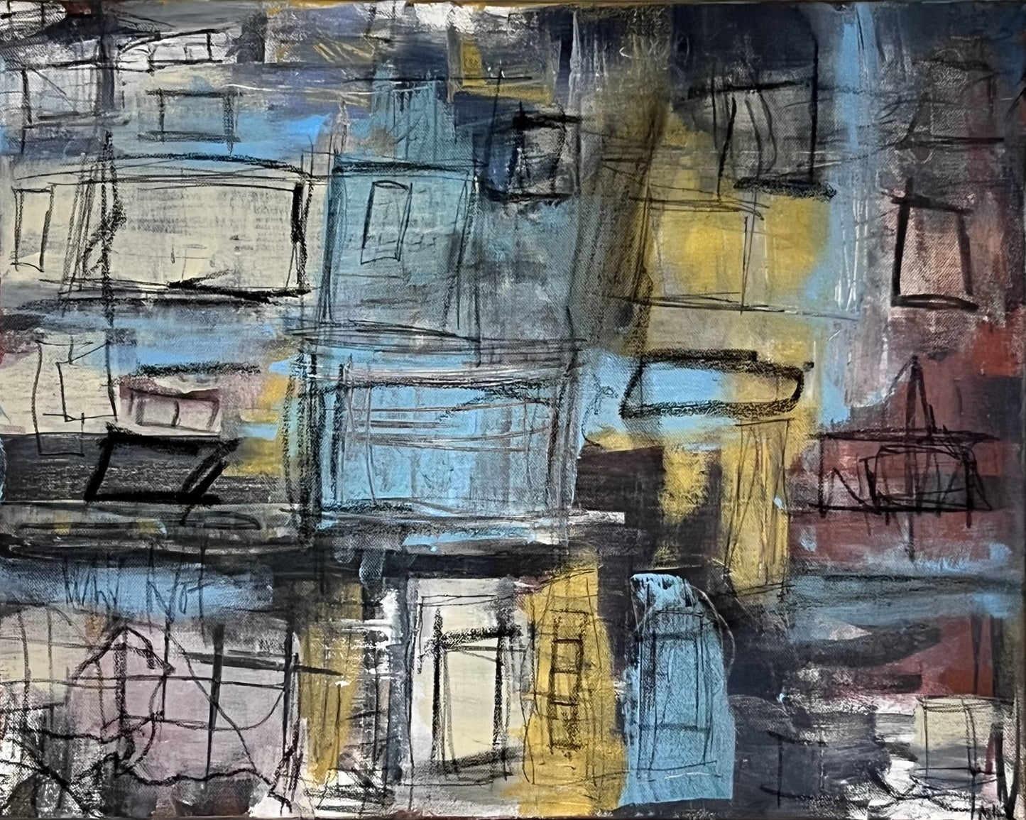 "Singing from the windows" 16x20"