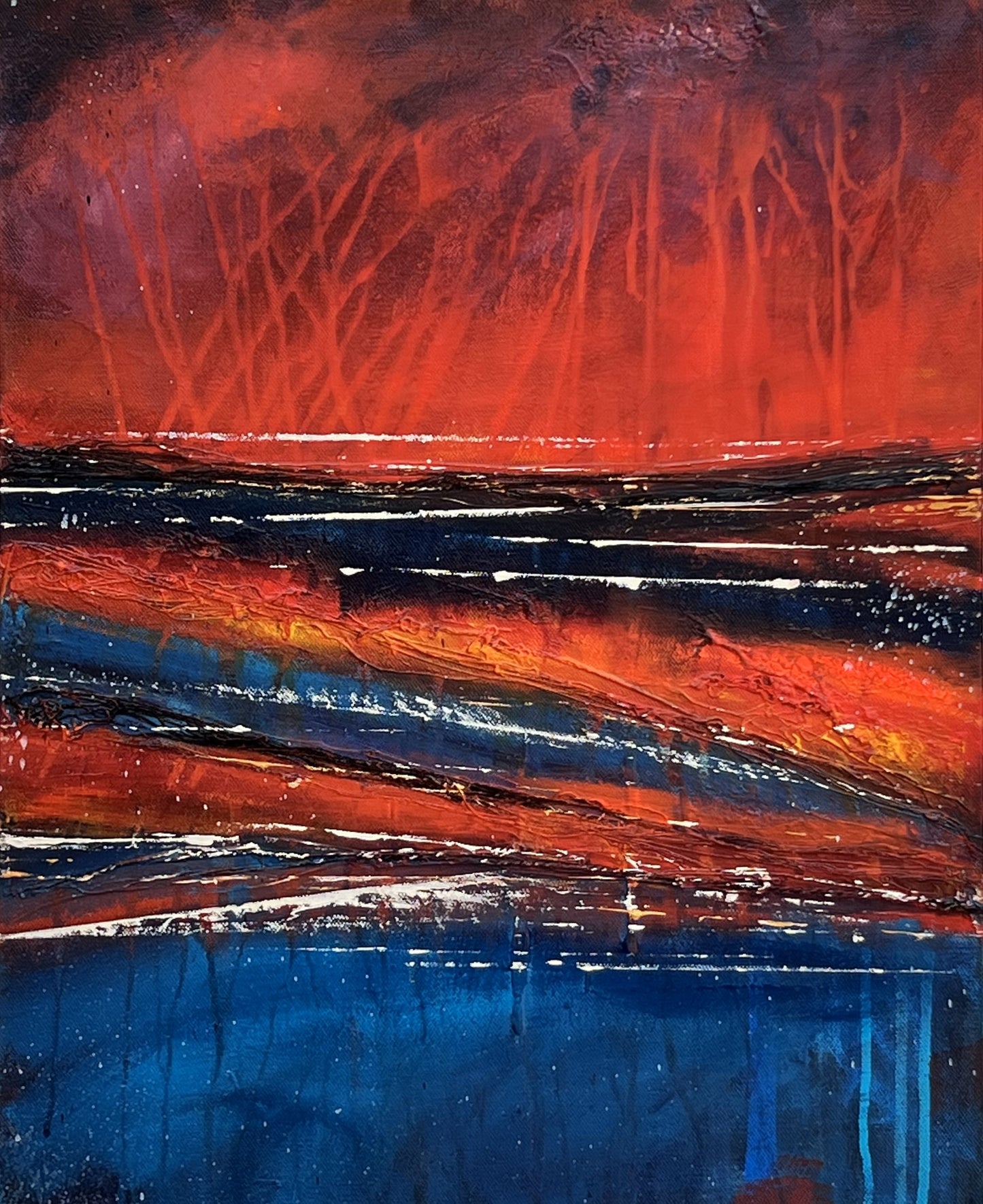 "Watch the sunrise and fill our souls up" 16x20"