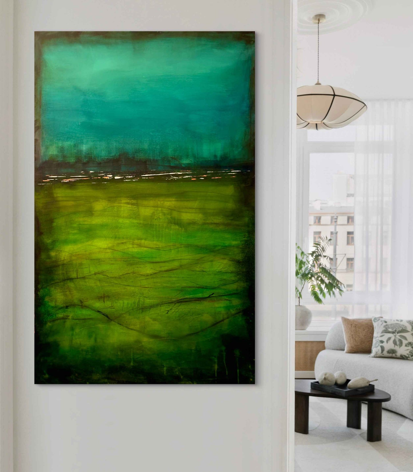In her breath I'm swimming 30x48"