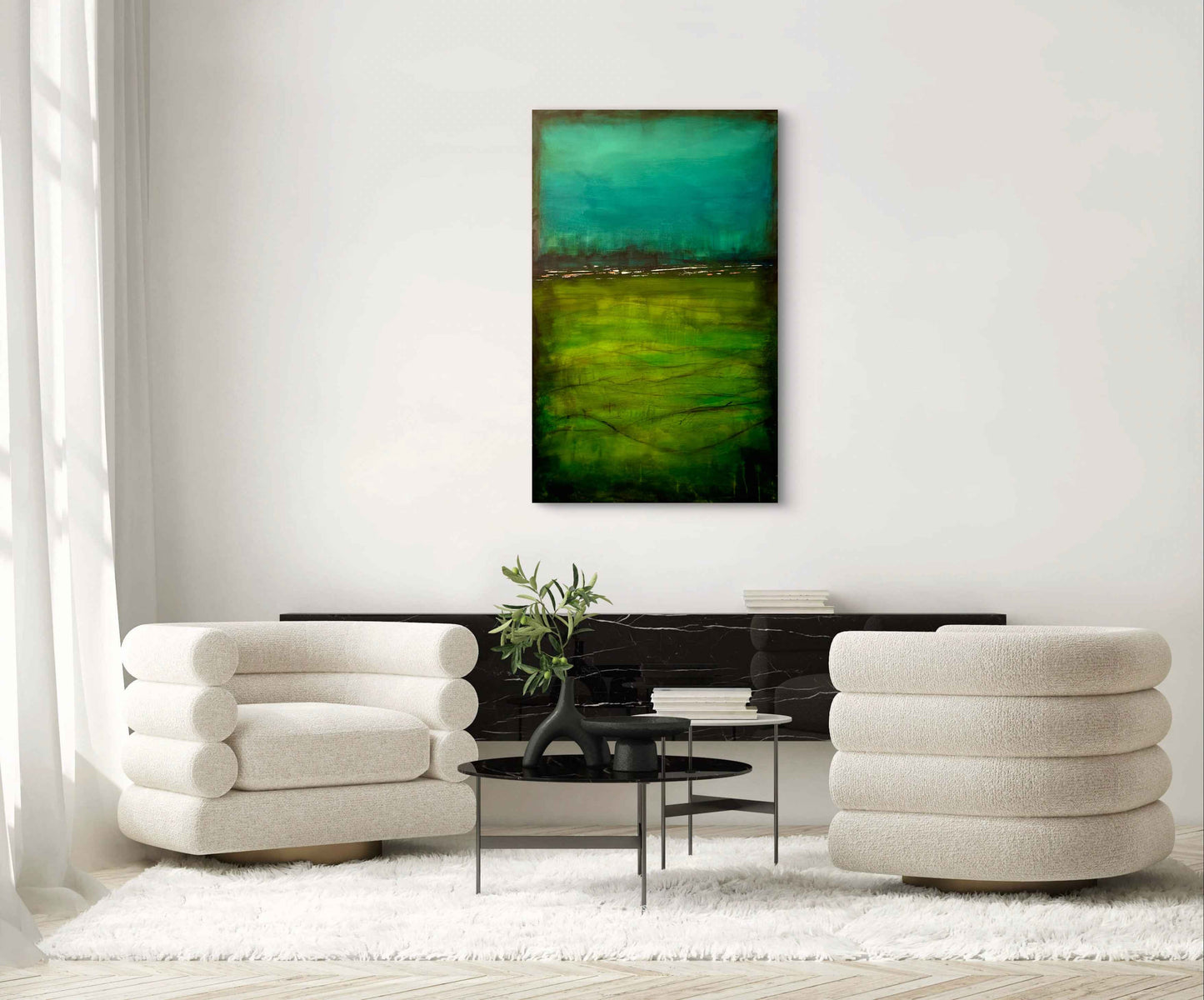 In her breath I'm swimming 30x48"