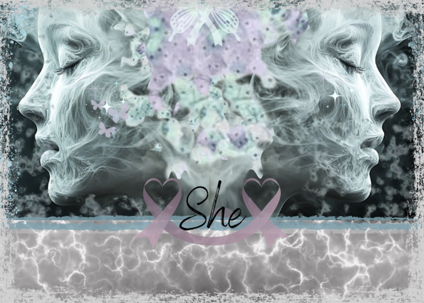 "SHE" 5x7" card