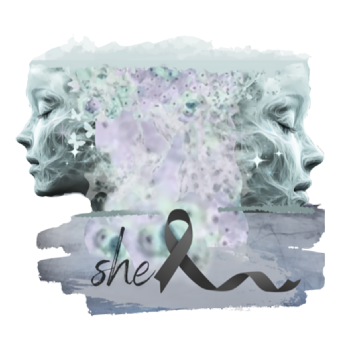 "She" 4x4" Sticker