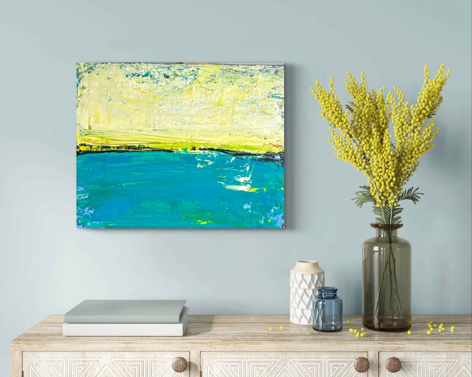 The glow of something bright - 14x18"