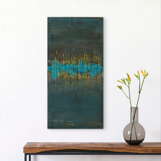 "The twilight's last gleaming" 15x30"