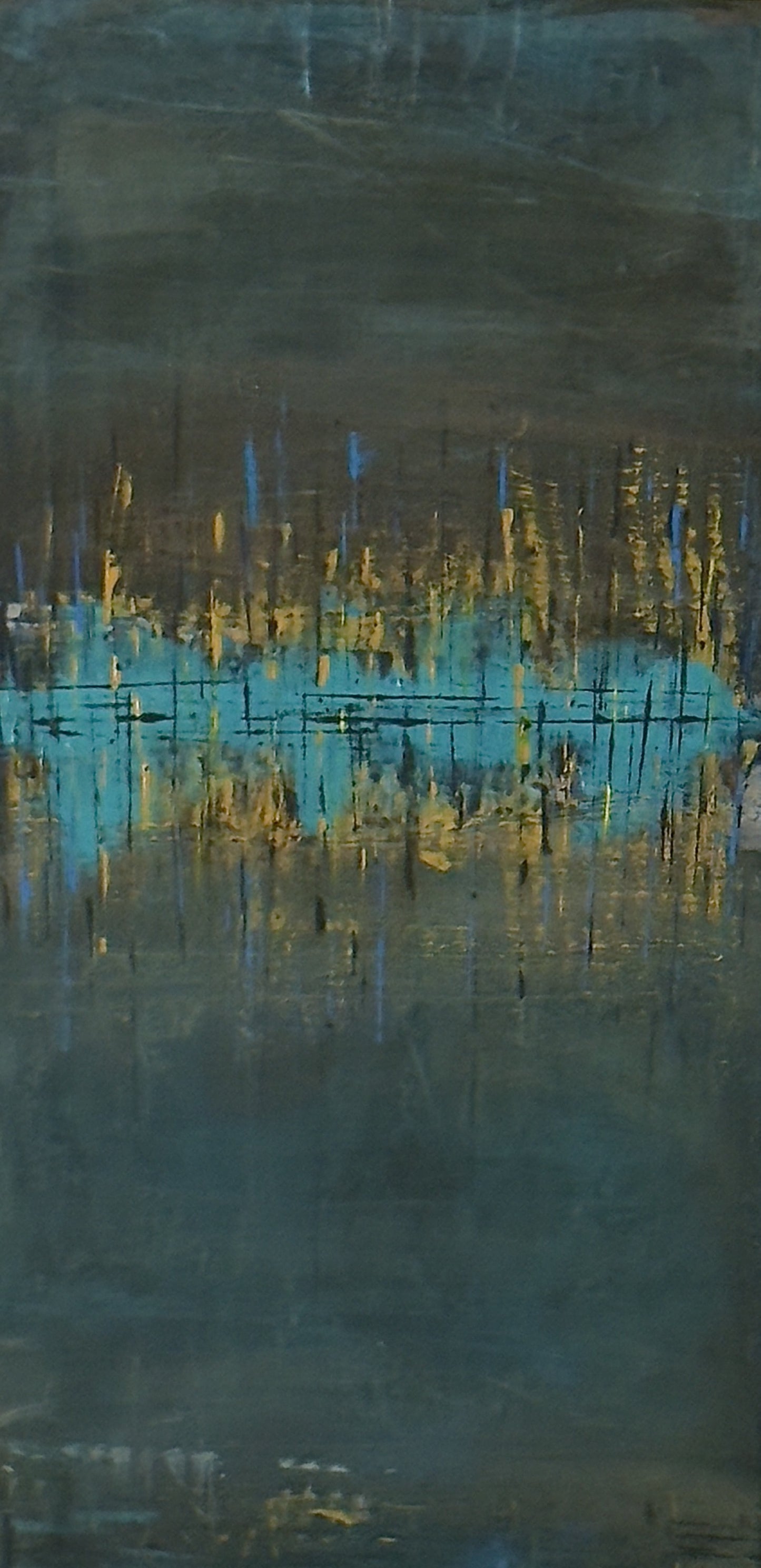 "The twilight's last gleaming" 15x30"