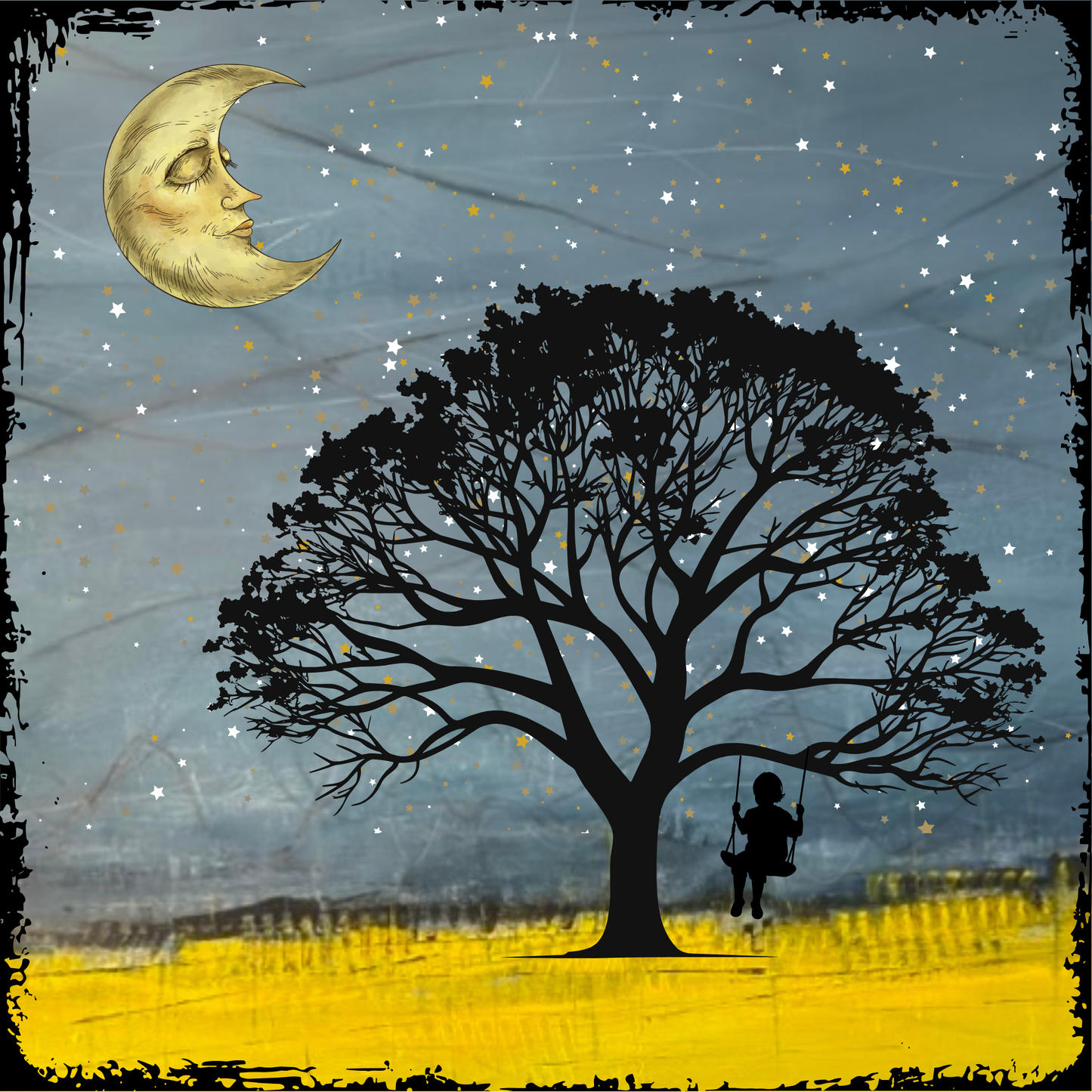 Print - “Moon and swing”