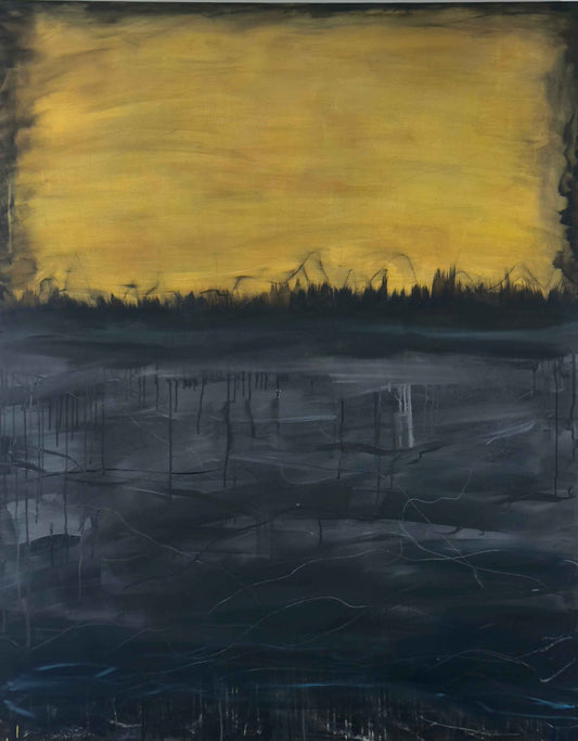 Somewhere between truth and reality -48x60"