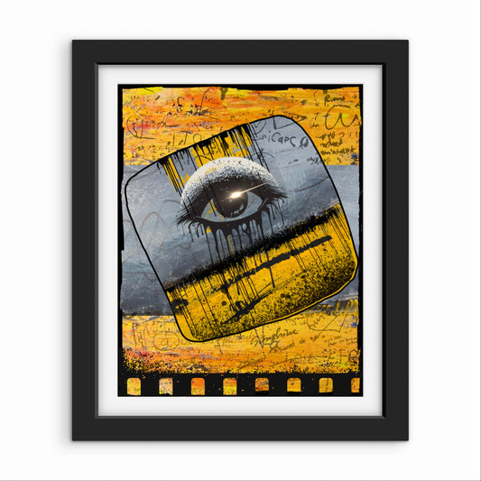 Print - 11x14” "Blue & yellow eye"