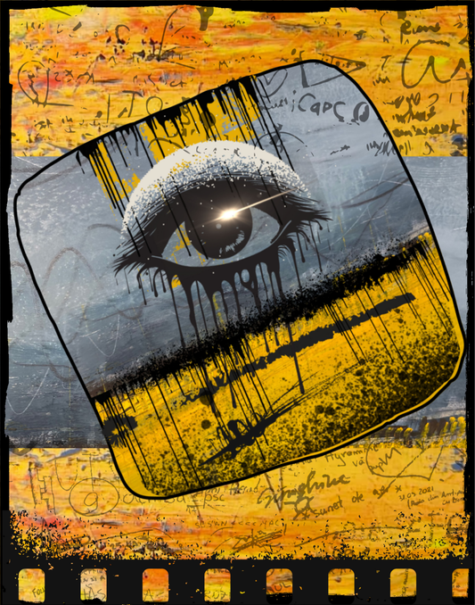 Print - 11x14” "Blue & yellow eye"